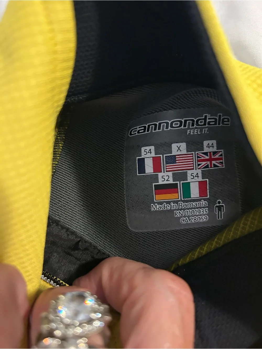 Men's Yellow & Black Performance Zip Jacket